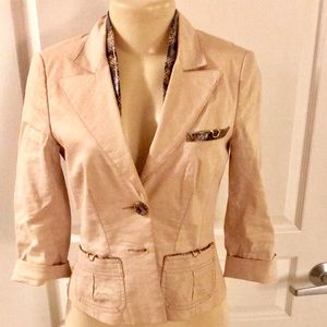 Bebe linen blazer